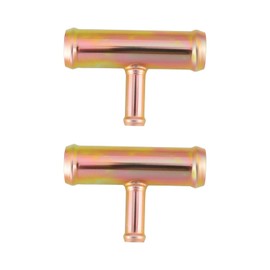 OTOTEC 2 Stück Heizungsschlauch-Rohrverschraubung 3/4x3/8x3/4 Zoll für Autoheizung Wasserleitung Benzinleitung 20x20x10mm