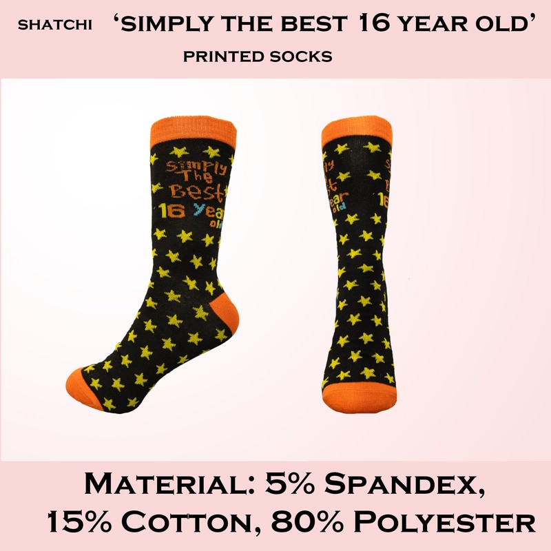 SHATCHI SHATCHI (13,16,18,21,30,40,50,60 Novelty Socks for Birthday Keepsake Gift Unisex