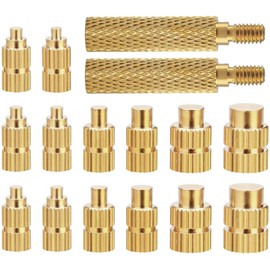 16 Piece Soldering Iron Melting Aid Set, Melting Thread Soldering Tips Soldering Iron Tips for Thread Inserts, Soldering Iron Tips, Melting Nuts M2 M2.5 M3 M4 M5 M6 M8 3D Printer Accessories