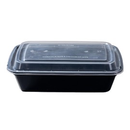 Microwave Safe Meal Prep Containers with Lids 38 oz - 150 Pack Plastic Food Storage Bowls for Lunch, Takeout, and Restaurant-Style Dining - Perfect for To-Go Meals, Salads, and Healthy Eating at Home