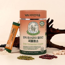 Vitamin Village 비타민마을 10억 유산균이 들어간 곡물 효소 30포 x 1박스 (30포) Vitamin Village 1 Billion Probiotics Grain Enzyme 30 Sachets x 1 Box (30 Sachets)
