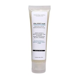 Nuestra Tierra Cosmética Opal Reset Mask, Mascarilla Facial Restauradora en Gel, con Ácido Hialurónico, Exosomas Azules, Snap-8 y GABA, 100ml