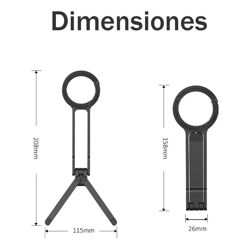 Magnético Mini Trípie Soporte Para Teléfono Celular