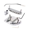 Alnicov 6 String Tremolo Vibrato Tailpiece Bridge Set for Mustang