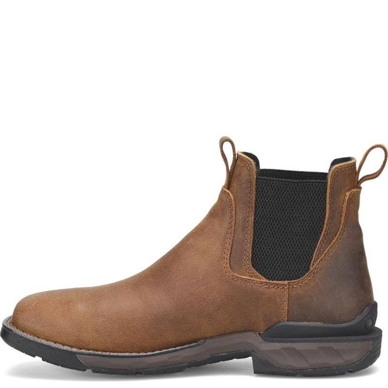 PHANTOM RIDER Men's DH5368 Heisler Comp Toe, Brown - 9