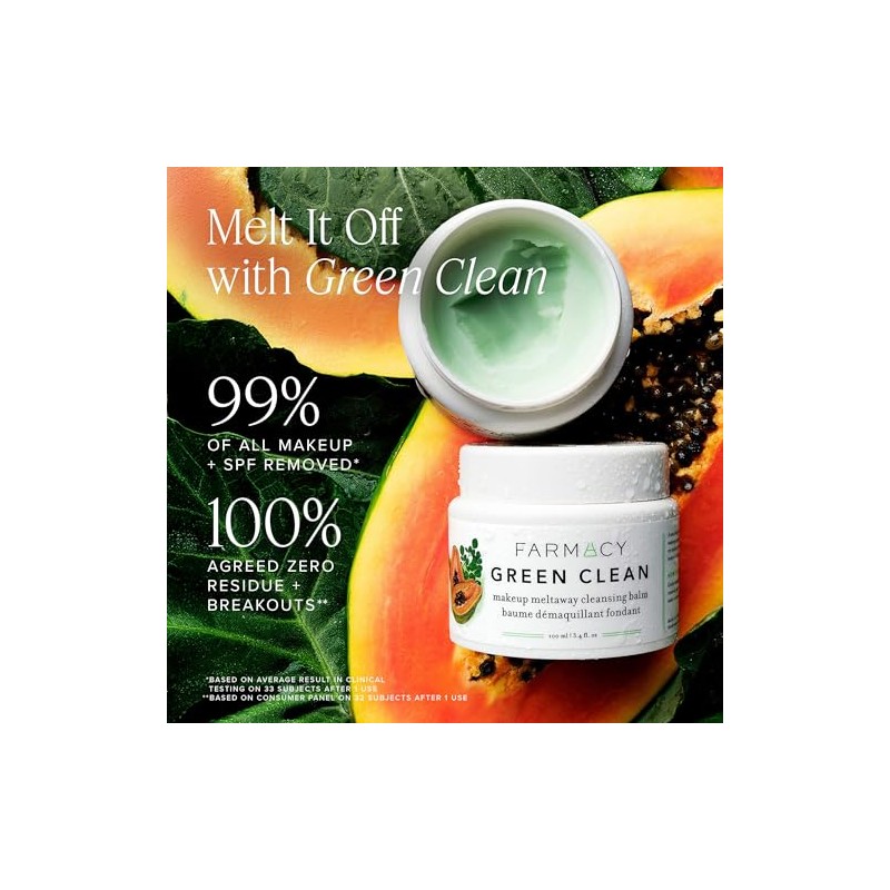 Farmacy Green Clean Makeup Meltaway Cleansing Balm - Natural Makeup