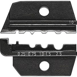 Knipex Crimping die for non-insulated tubular cable lugs and crimp terminals and non-insulated butt and crimp connectors in accordance with DIN 46341 97 49 10