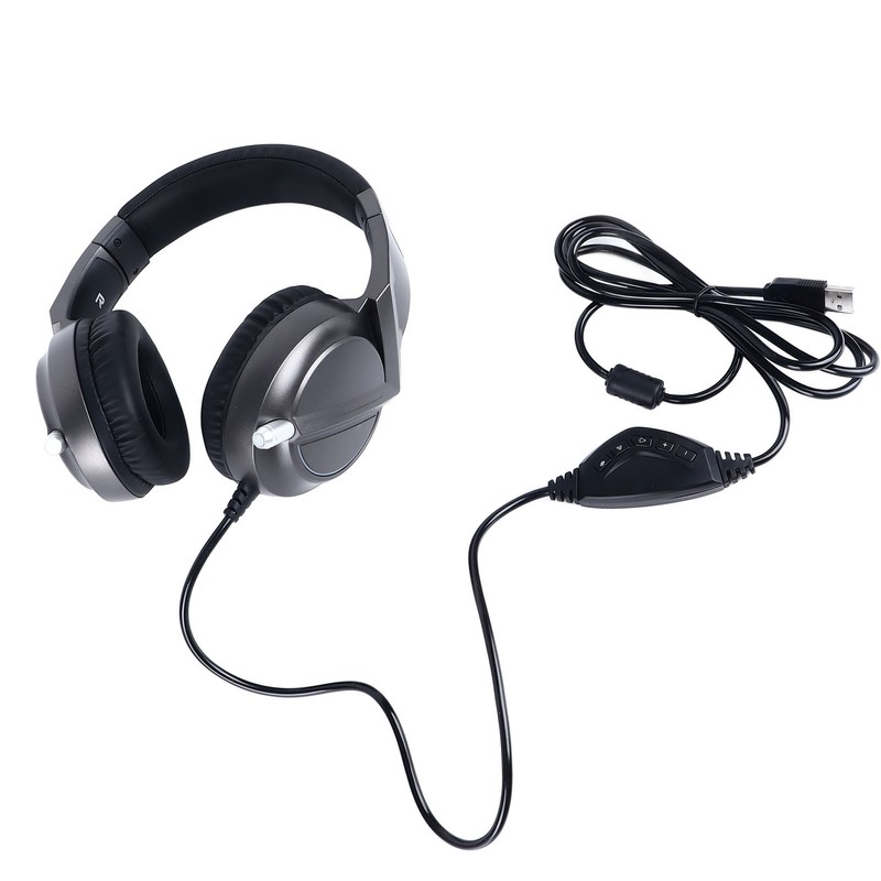 Gaming Headset 7.1 Sound RGB Light 50mm USB Powerful Bass