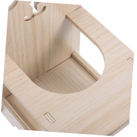 CORHAD Adorable Miniature Chair for Hamsters and Safe Wooden Pet High Chair Tray