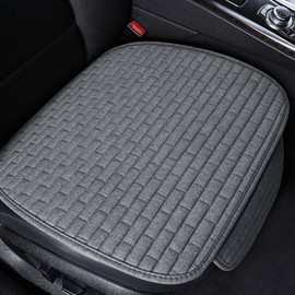 Universal Car Seat Cushion, 52 x 51 cm Car Front Seat Cover, Non-Slip Front Seat Cushion, Soft and Breathable Car Seat Cover, Seat Cushion with Modern Minimalist Style, for Auto Accessories (Grey)
