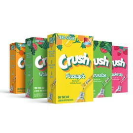 Crush- Powder Drink Mix - Sugar Free & Delicious (Summer Variety, 30 Sticks)