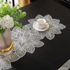 Hosoncovy PVC Hollow Table Runner Non-slip Flower Decorative Lotus Table