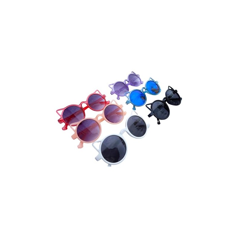 BlinkRite Trendy Round-Shaped LIttle Devil Cat Ear Sunglasses for Girls