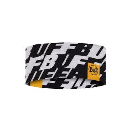 BUFF® Headbands CoolNet UV® Wide Male Female Adult Comfortable, UPF50 Protection, Sport, Stretch, Recycled Material, Quality, One Size, Noir Logo