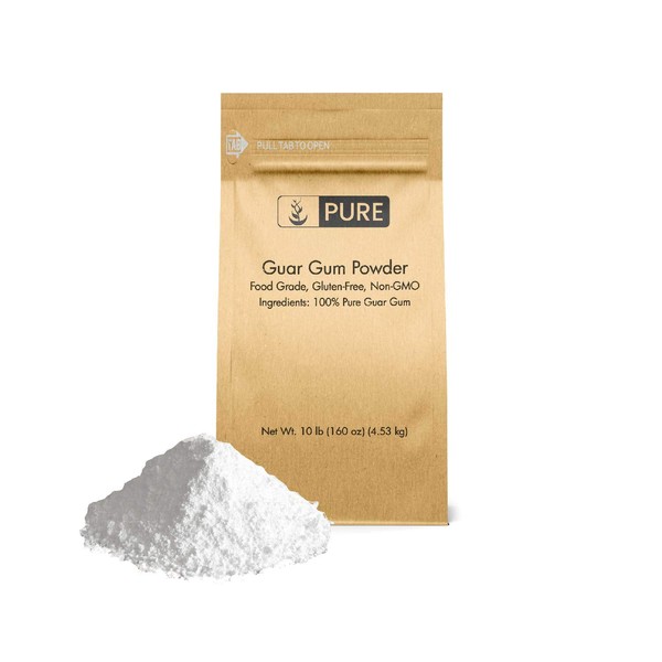 Guar Gum Powder (10 lb.) by Pure Organic Ingredients, Food Safe , Gluten-Free, Non-GMO, Thickening Agent