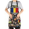 MYSOMY Romanian Kitchen Apron Romania Gift Romanian Themed Gifts Romanian