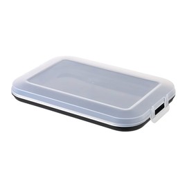 Cold Meat Tins with Integrated Serving Plate, Food Storage Box, Food Container, Cold Cuts Box, Stackable, BPA-Free, Kitchen Supplies, Plastic, Black