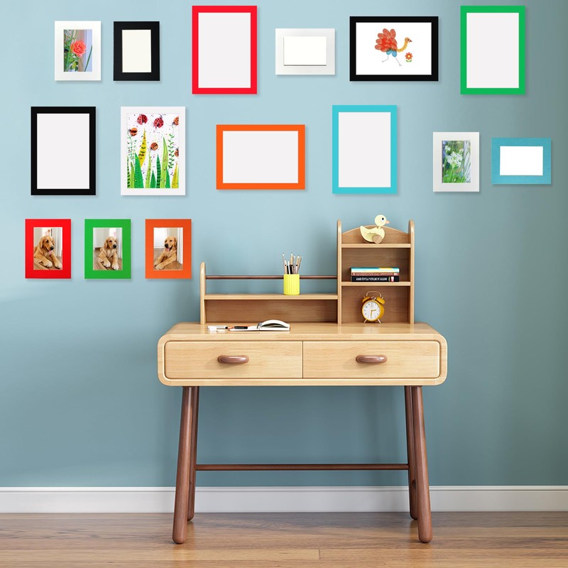 YIYINOE Eco-Friendly Cardboard Photo Frames Set of 12 - Removable