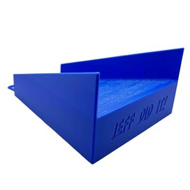 Jeff Did It! - 2 Lane Monster Truck Landing Ramp Track Upgrade - Compatible with 1:64 Scale Hot Wheels Monster Trucks - 3D Printed - Designed and Made in the USA (Blue)