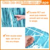 sourcing map 2 Pcs Light Blue Foil Curtain Backdrop,3.3ft x