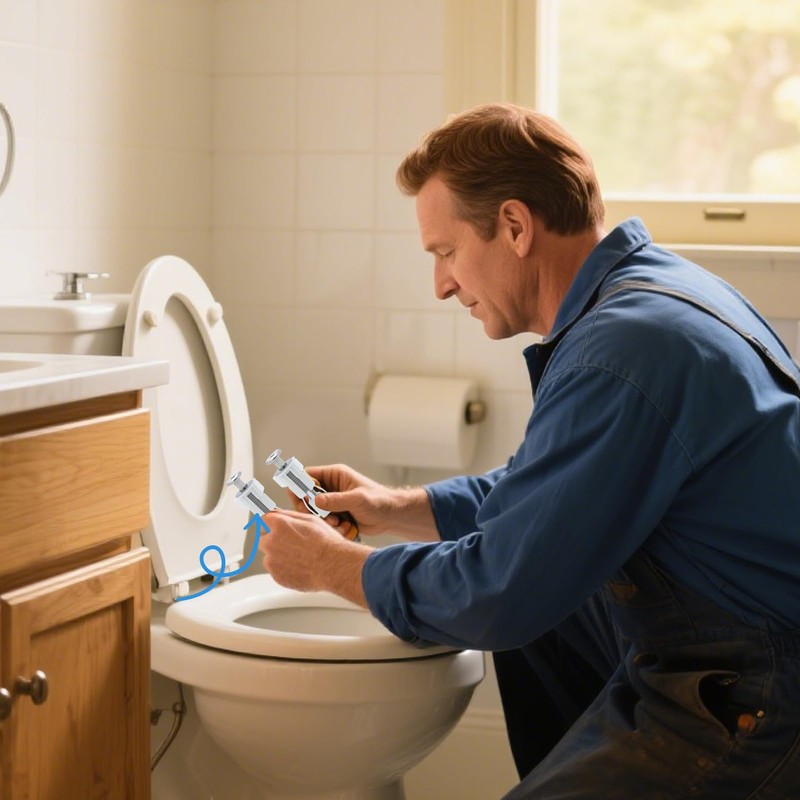 Toilet Seat Bolts | Downlock Nuts Bolts Set - Toilet