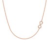 Cosol Silver Sideways Infinity Necklace 925 Sterling Simple Dainty Chain