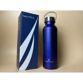 Nautica  Insulated Stainless  Steel Blue Water Bottle 9.5 inch. 500ml