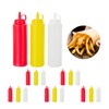 Relaxdays 18 x Squeeze Sauce Bottles, Refillable, Home & Catering,