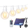 Mlambert 48Ft Solar String Lights, Outdoor Waterproof Patio Lights with