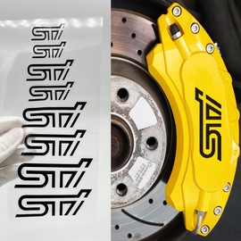 STI Subaru Brake Caliper Sticker Cool Waterproof Reflective Heat Resistant [Provide Dozens of Patterns for You to Choose] Black