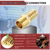 Kozelo Pack of 4 Brass Hose Barb Fittings Adapter Connector