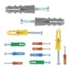 HongWay 370pcs Plastic Drywall Wall Anchors Kit with Screws, Includes