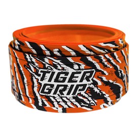 Tiger Grips Baseball Softball Bat Grip Tape - 1.1mm - Bengal (Orange, Blk,White)