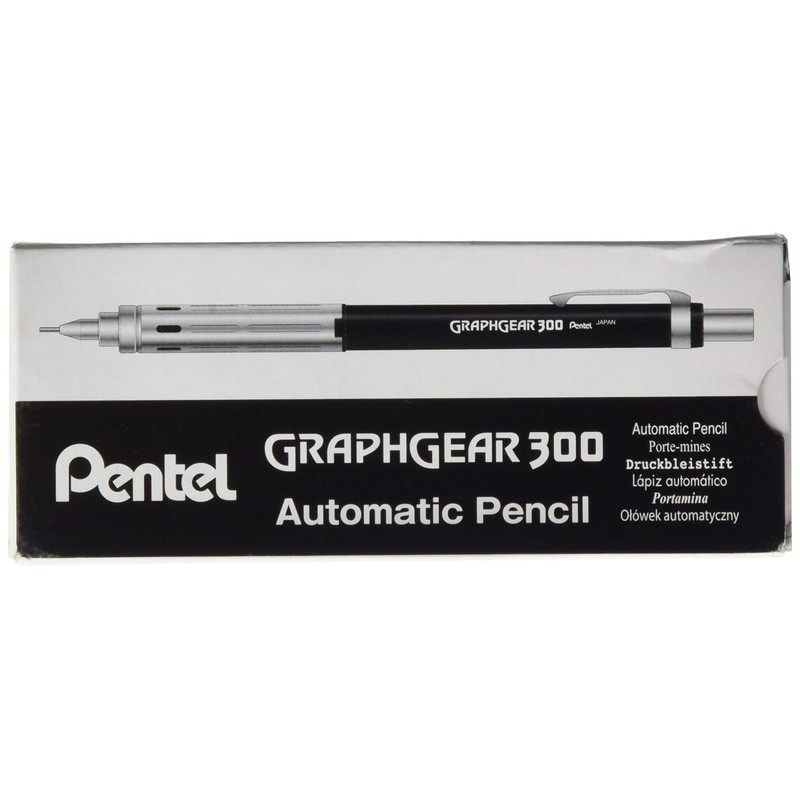 Pentel GraphGear 300 Mechanical Pencil, Box of 12 Pencils