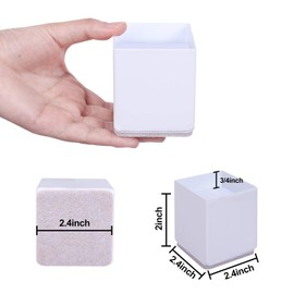 RCHYFEED Furniture Risers 2 inches Metal, 4 Pack Bed Riser Heavy Duty Carbon Steel Adds 2 inch Height to Furniture Leg Saving Space, Sofa Chair Table Risers with Edge Guard Lifts, Supports 10000 lbs