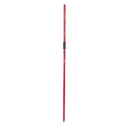 AdirPro Aluminum GPS Rover Rod – 2m 2-Piece Design GPS Pole for Land Surveying & Engineering – RTK GPS/GNSS Accessory – Includes Level Vial & Carrying Case (Red)