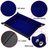 SIQUK Double Sided Dice Tray, Folding Rectangle PU Leather and