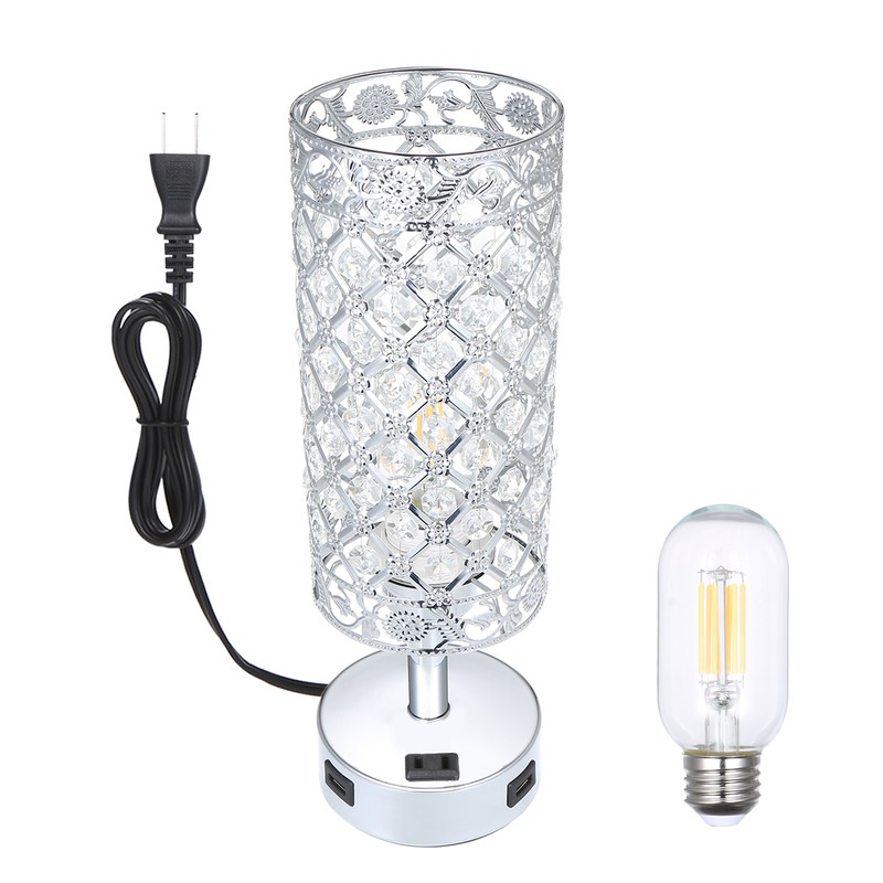 Tomshine Touching Control Bedside Table Lamp with Dual USB Charge