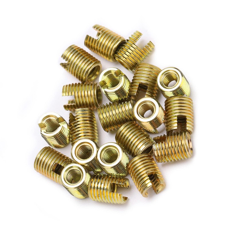 Hyuduo 20 Pieces Self-Tapping Thread Insert, 302 Carbon Steel Galvanised