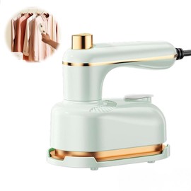 Sakerplus Steam Iron, 2-In-1 Steamer and Iron,Continuous Steam & Dry Ironing, Portable Steamer for Clothes, Compact Lightweight Design, Suitable for Home & Travel Use (Green)