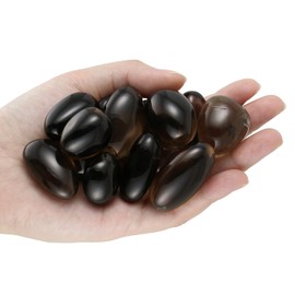 Nvzi Smoky Quartz Crystals Stone, Polished Stones & Rocks, Natural Healing Crystals for Chakra Balancing, Meditation, Spiritual Decor, Tumbled Stones for Energy, Reiki, Gifts (0.5LB)