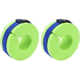 Manguitos de natación Puños Acuáticos de Natación de Espuma Juego de 2 Aeróbicos Acuáticos Anillo Flotante Piscina Ejercicio Tobillos Brazos Cinturones con Hebilla de Liberación Rápida para(Verde)