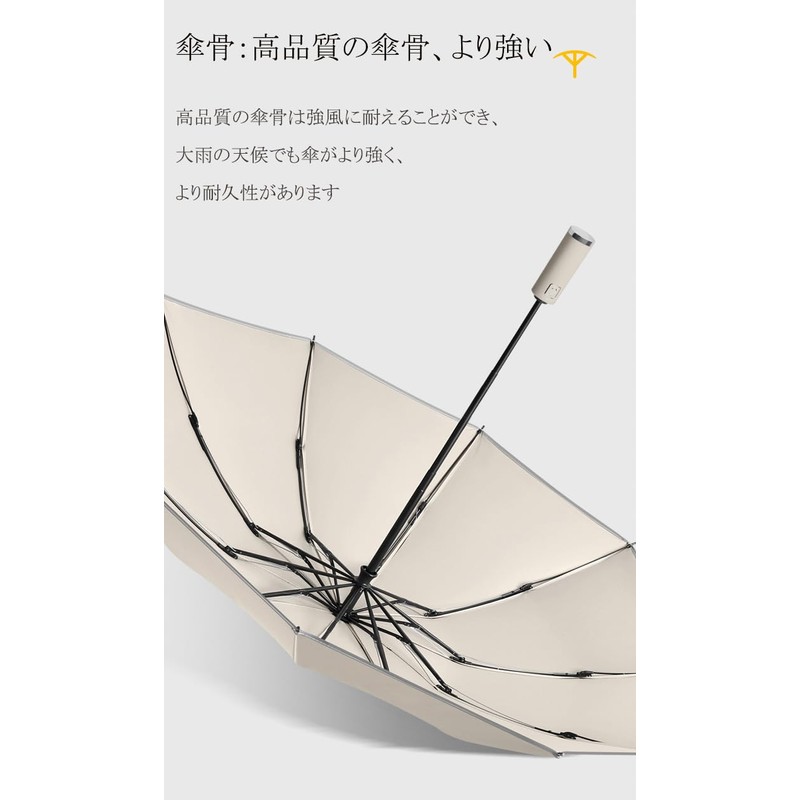 Reverse Folding Umbrella, Folding Umbrella, Automatic Opening/Closing, UV Protection, UPF