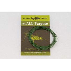 406 All-Purpose FLOATING Furled Leader -Fly Leader (0-3wt)