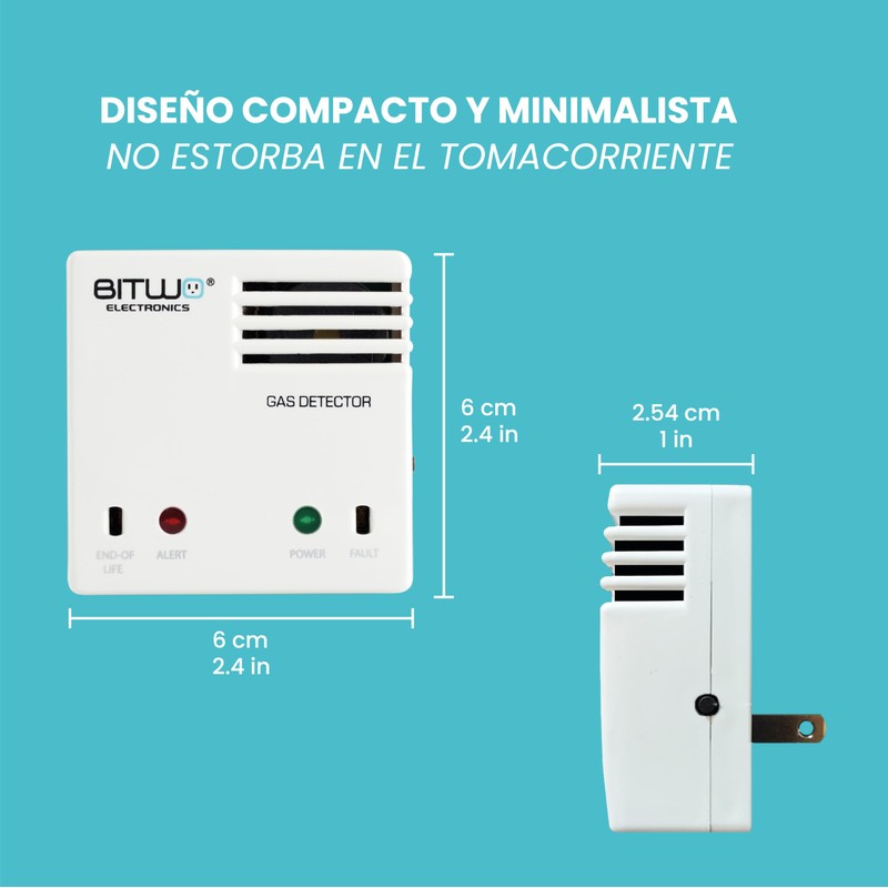 Detector de Gas Alarma Detector de Fugas de Gas LP