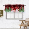 Rovozar Christmas Valance for Windows, Christmas Gnome Window Valances, Xmas