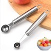 Set of 2 Fruit Spoon, Carving Tool, Hollow Out Spoon,