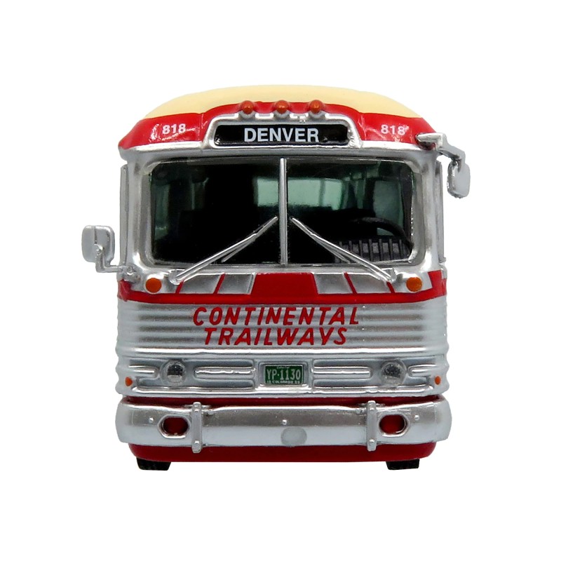 DCD 1959 for GM PD4104 Motorcoach Bus Continental Trailways Silver