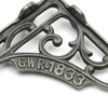 Oakcrafts - Pair of Shelf Brackets GWR 1883 Antique Cast