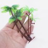 XHBTS Set of 10 Miniature Palm Trees, Plastic, Model Trees